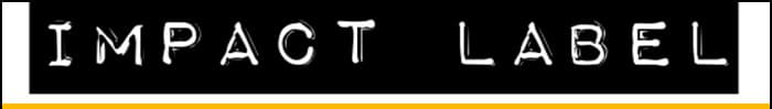 Impact Label font