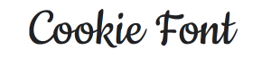 cookie font