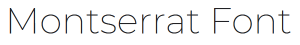 montserrat font