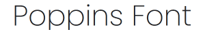 poppins font